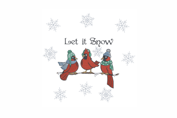 Christmas Cardinal Embroidery Design Review