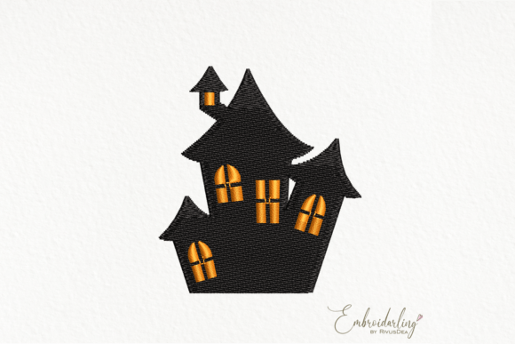 Cute Halloween Scary House Embroidery Review