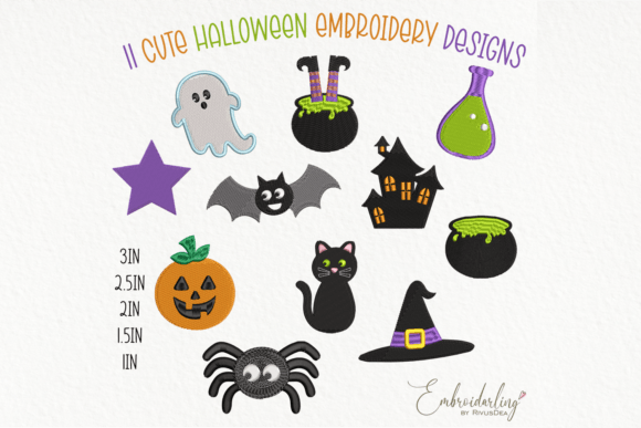 Cute Halloween Staff Machine Embroidery Review