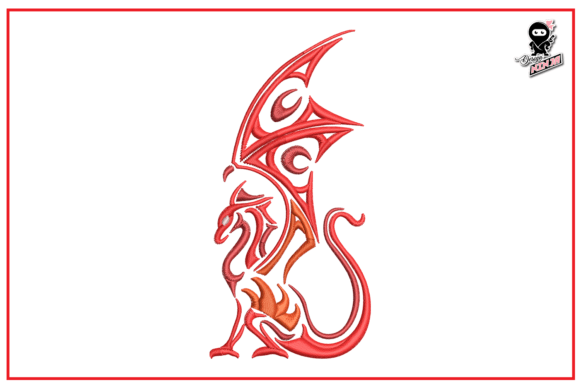 Dragon Silhouette Embroidery Design Review