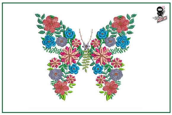 Floral Butterfly, Botanical Embroidery Review