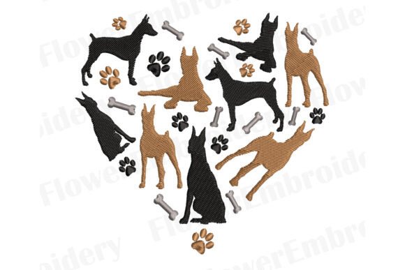 I Love Doberman Machine Embroidery Review