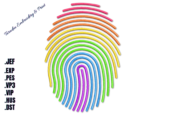Lgbt Pride Fingerprint Embroidery Design Review