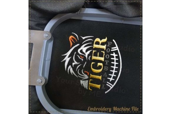 Tiger Football Embroidery Design- Mascot Review
